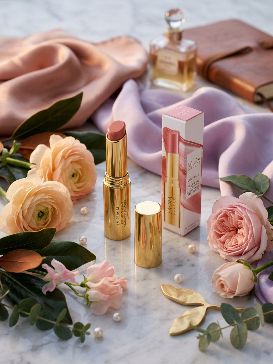 Hydrating Lip Balm Stick - Nourishing, Semi-Shine Lip Color with Squalane & Vitamin E