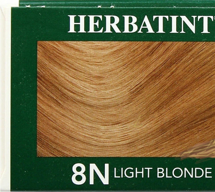 Herbatint Light Blonde Permanent Hair Color Gel 8N - Natural Herbal Formula