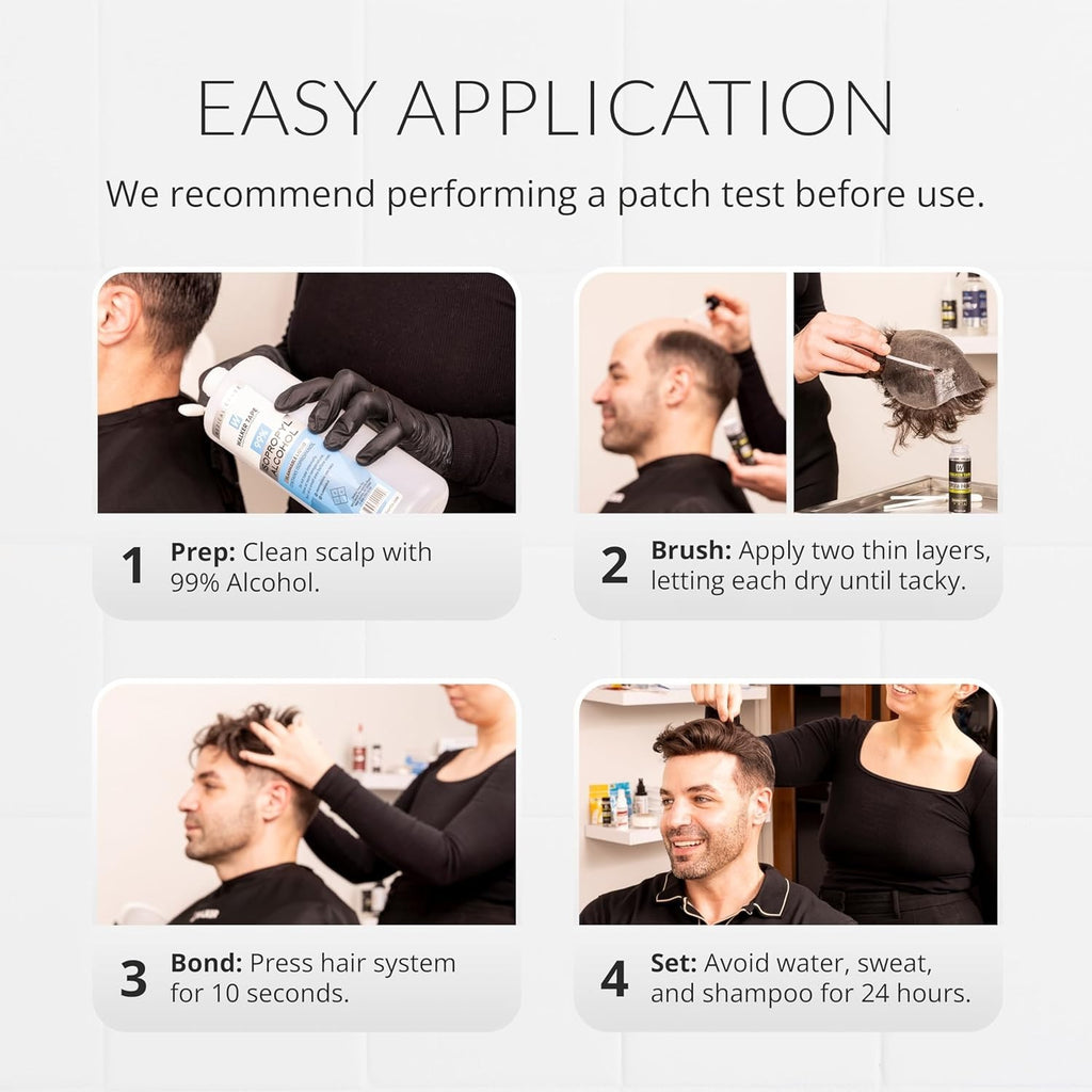 Maximum Hold Hair System Adhesive - 3.4oz Wig, Toupee, Lace Front Glue