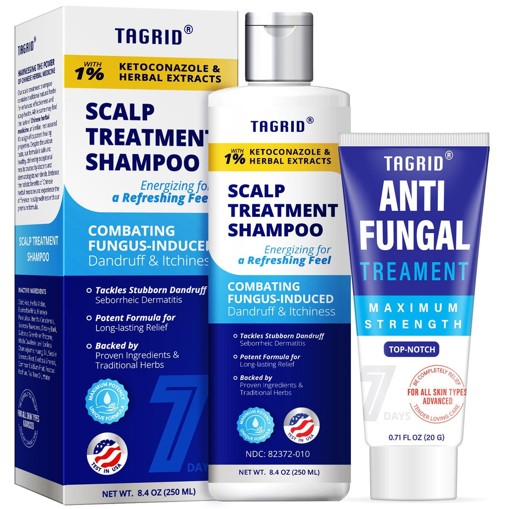 Herbal Antifungal Shampoo for Dandruff Oily Scalp - Ketoconazole & Herbal Extracts