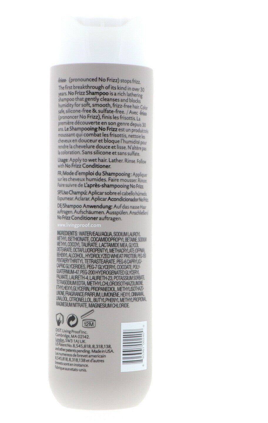 Living Proof No Frizz Shampoo 8 oz - 2 Pack Sulfate & Silicone-Free