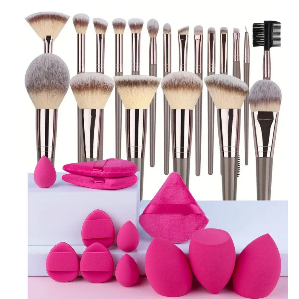 Makeup Brush Set 3-20Pcs Soft Fluffy Face Eye Cosmetic Tools Hypoallergenic