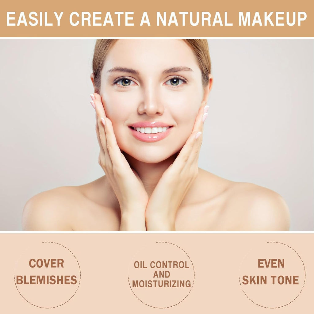 2-Pack SPF 50 CC Cream Foundation with Skin Tone Adjustment for All Skin Types