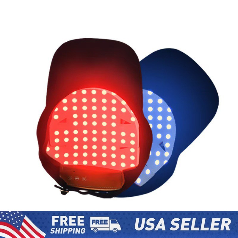 Red LED Light Therapy Hat for Hair Loss & Regrowth - 650nm 630nm 470nm
