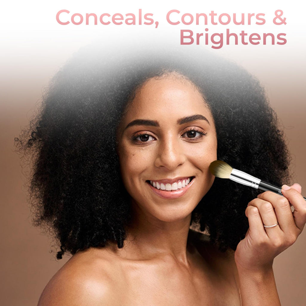 Concealer with Brush - Full Coverage SPF 20 Cast Light to Dark Shades