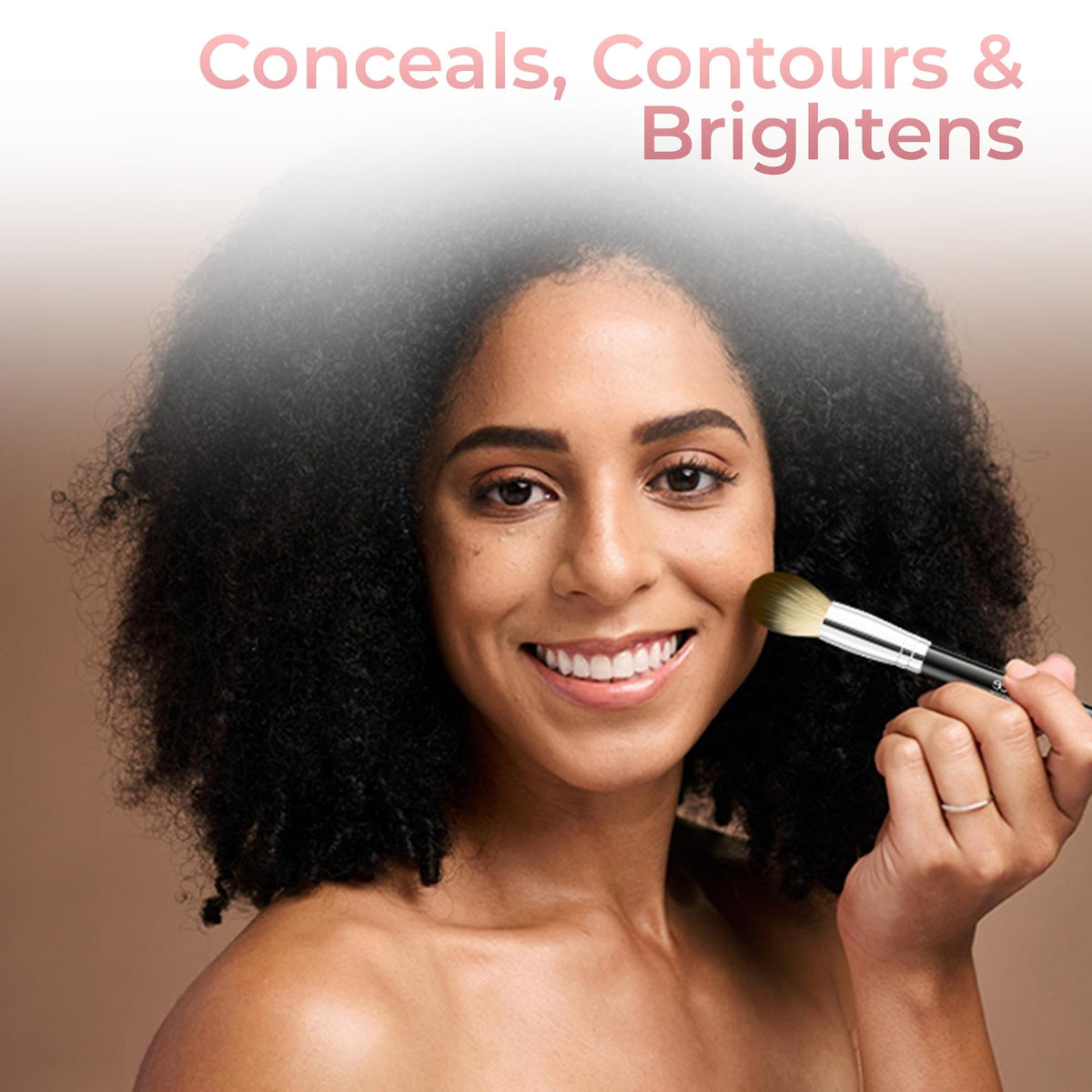 Concealer with Brush - Full Coverage SPF 20 Cast Light to Dark Shades