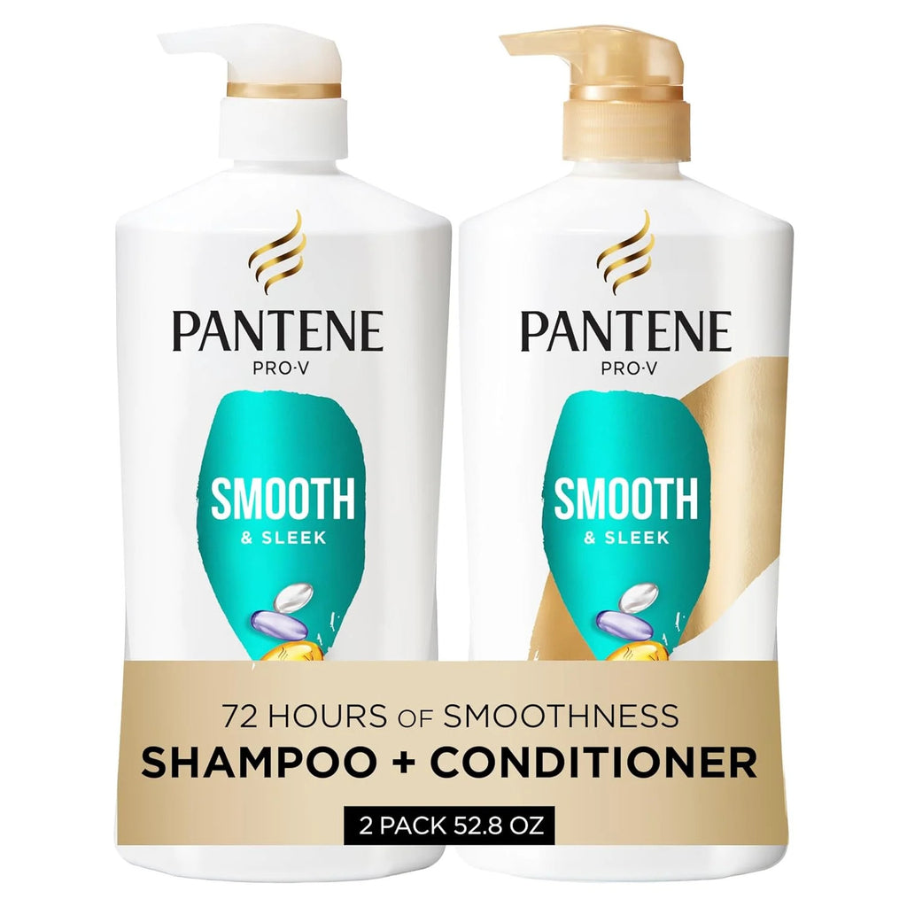 Pantene Frizz Control Shampoo & Conditioner Set - Smoothing Hair Care