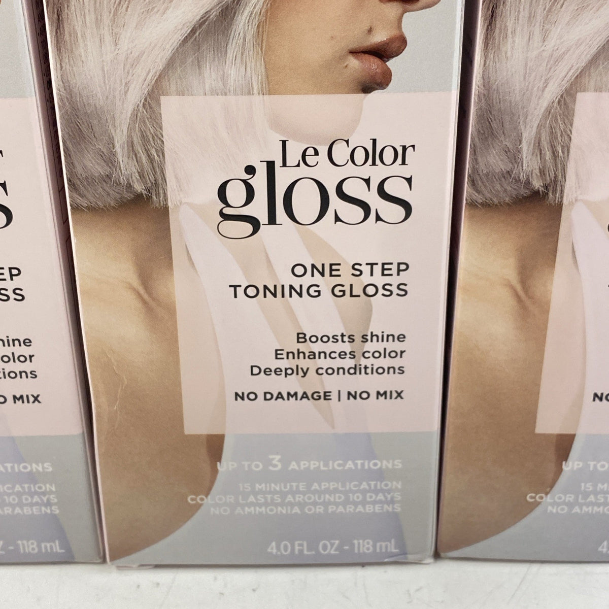 3-Pack L'Oréal Le Color Gloss Platinum Pearl Hair Toning Kit