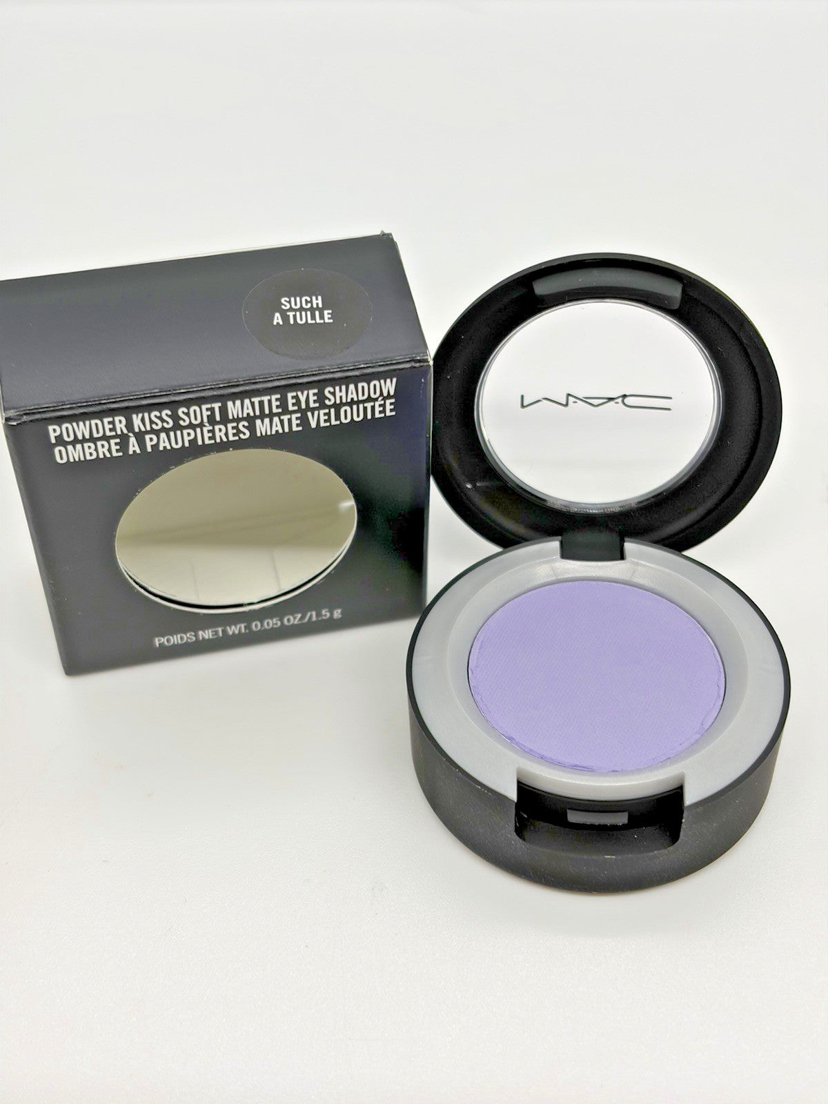 MAC Powder Kiss Soft Matte Eye Shadow - Such a Tulle Full Size 0.05oz