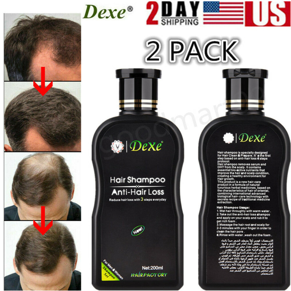 Anti-Hair Loss Shampoo with Ginger Tea Tree Oil for Hair Growth - 2 Pack