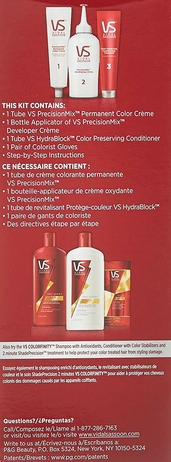 Vidal Sassoon Pro Series Runway Red Hair Color Kit - Pack of 6
