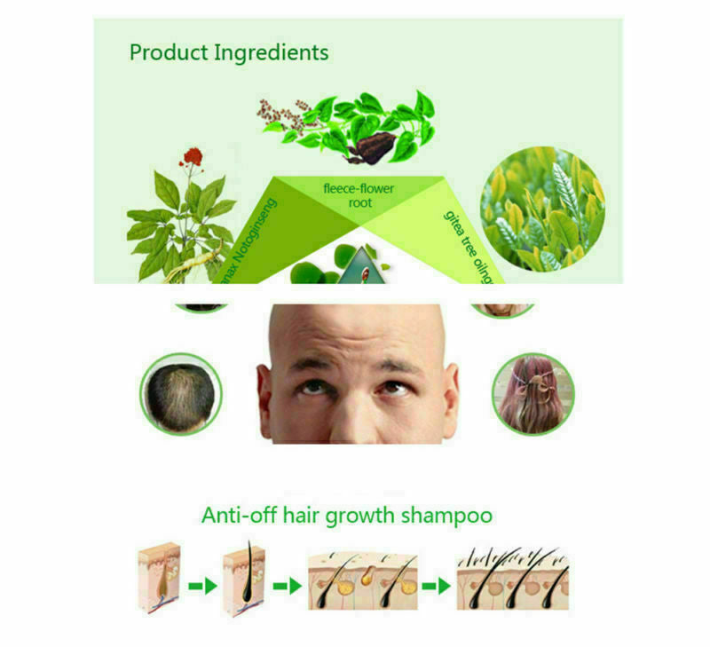 Anti-Hair Loss Shampoo with Ginger Tea Tree Oil for Hair Growth - 2 Pack