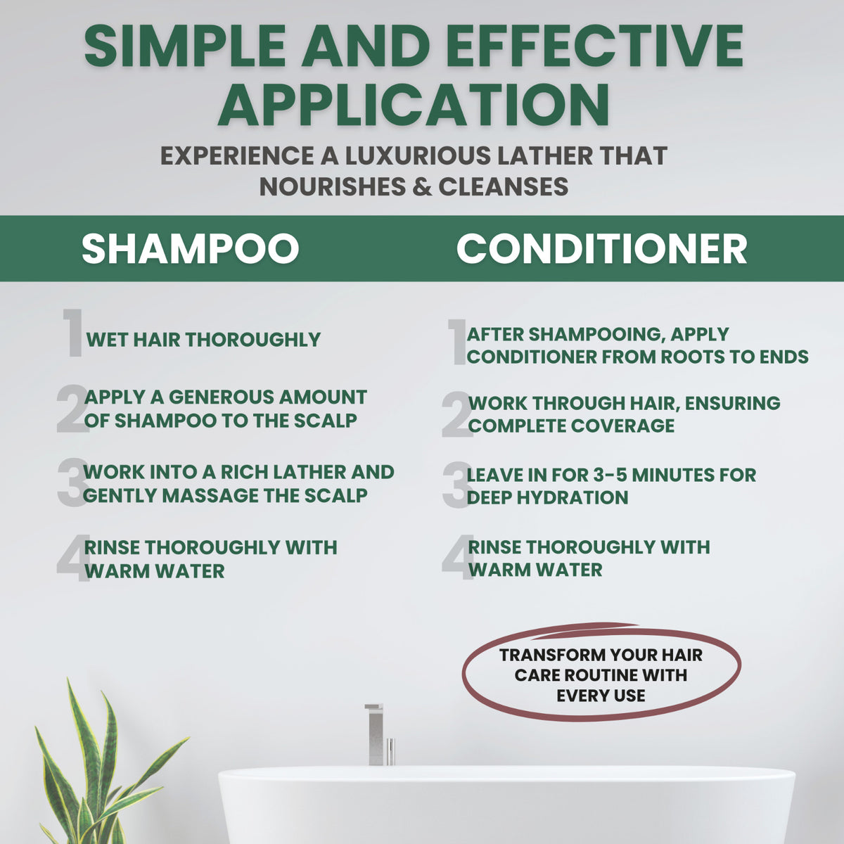 Tea Tree Shampoo & Conditioner Set for Dry & Itchy Scalp - Hydrating Hair Care
