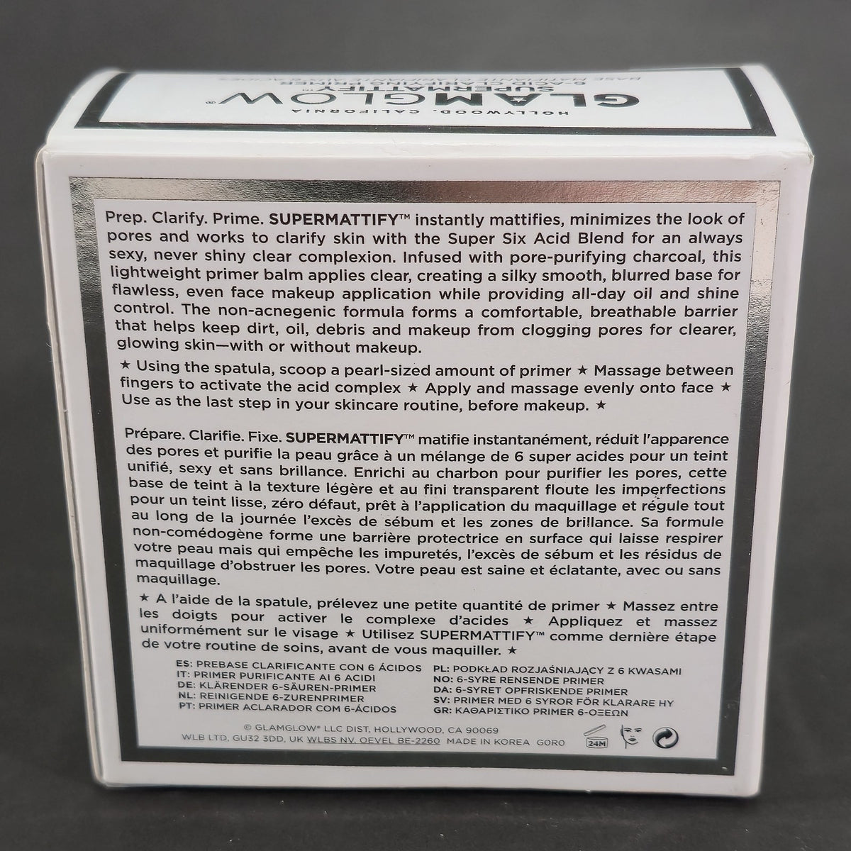 Glamglow Supermattify Acid Clarifying Primer - 0.5 oz Face Makeup Base