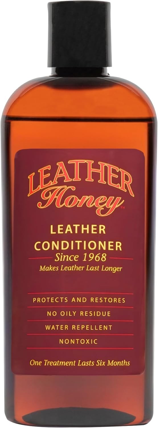 Leather Conditioner Water-Repellent & Non-Toxic 8 Fl Oz - Made in USA