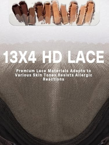 30-Inch Black Lace Front Wig with Pre-Plucked Hairline, Glueless Synthetic Hair