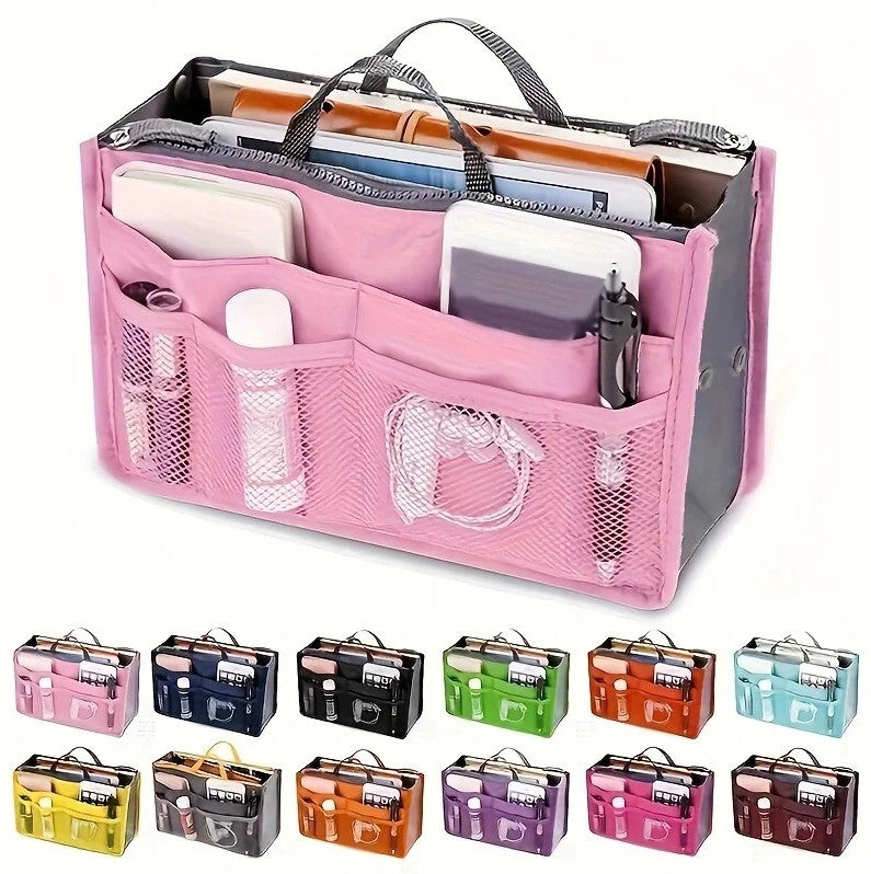 Large Capacity Foldable Toiletry Bag Travel Organizer with Double Zipper