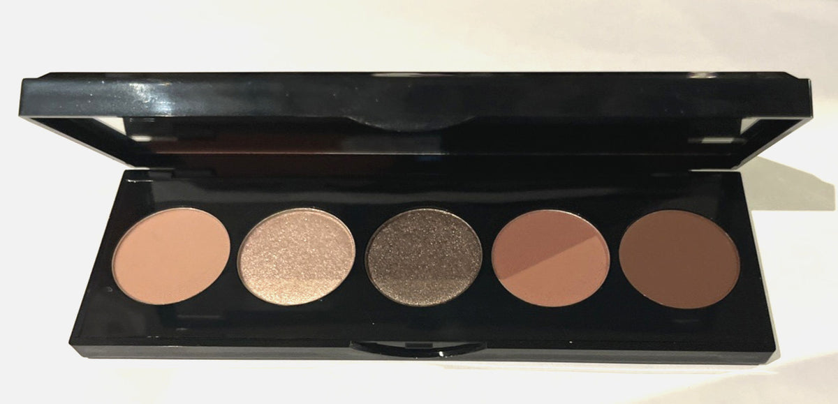 Bobbi Brown Rosey Nudes Eye Shadow Palette — 5 Shade Velvet Plum Mauve Cocoa