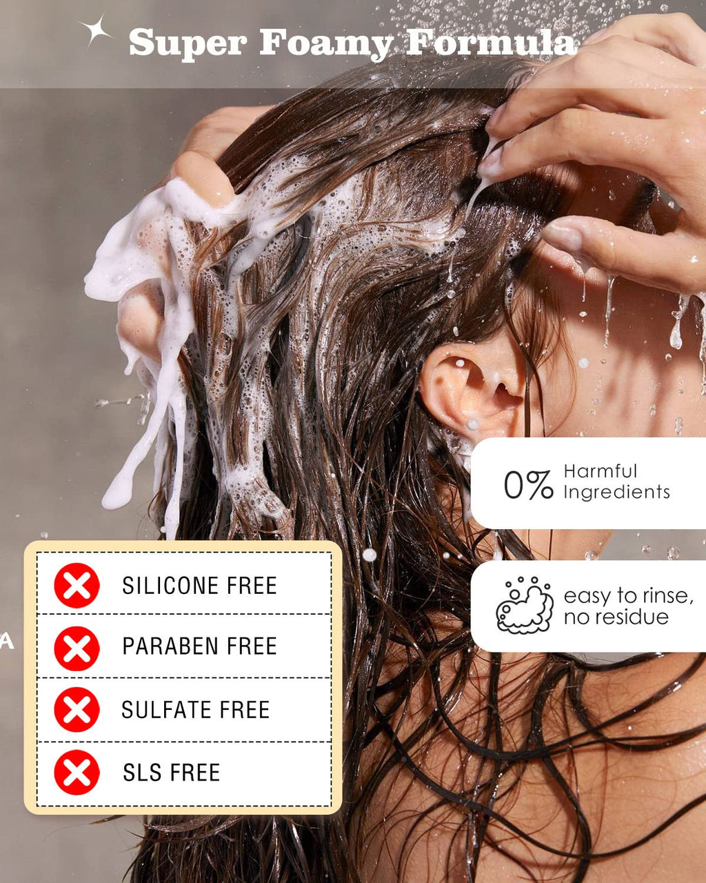Sulfate-Free Shampoo Bars for Dandruff Oily Hair Control - Natural 6 Pack