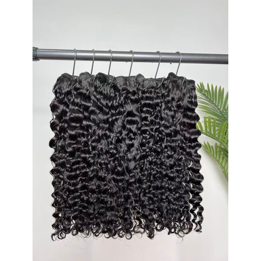 Burmese Curly Human Hair Bundles - Natural Color & Full Thick Texture