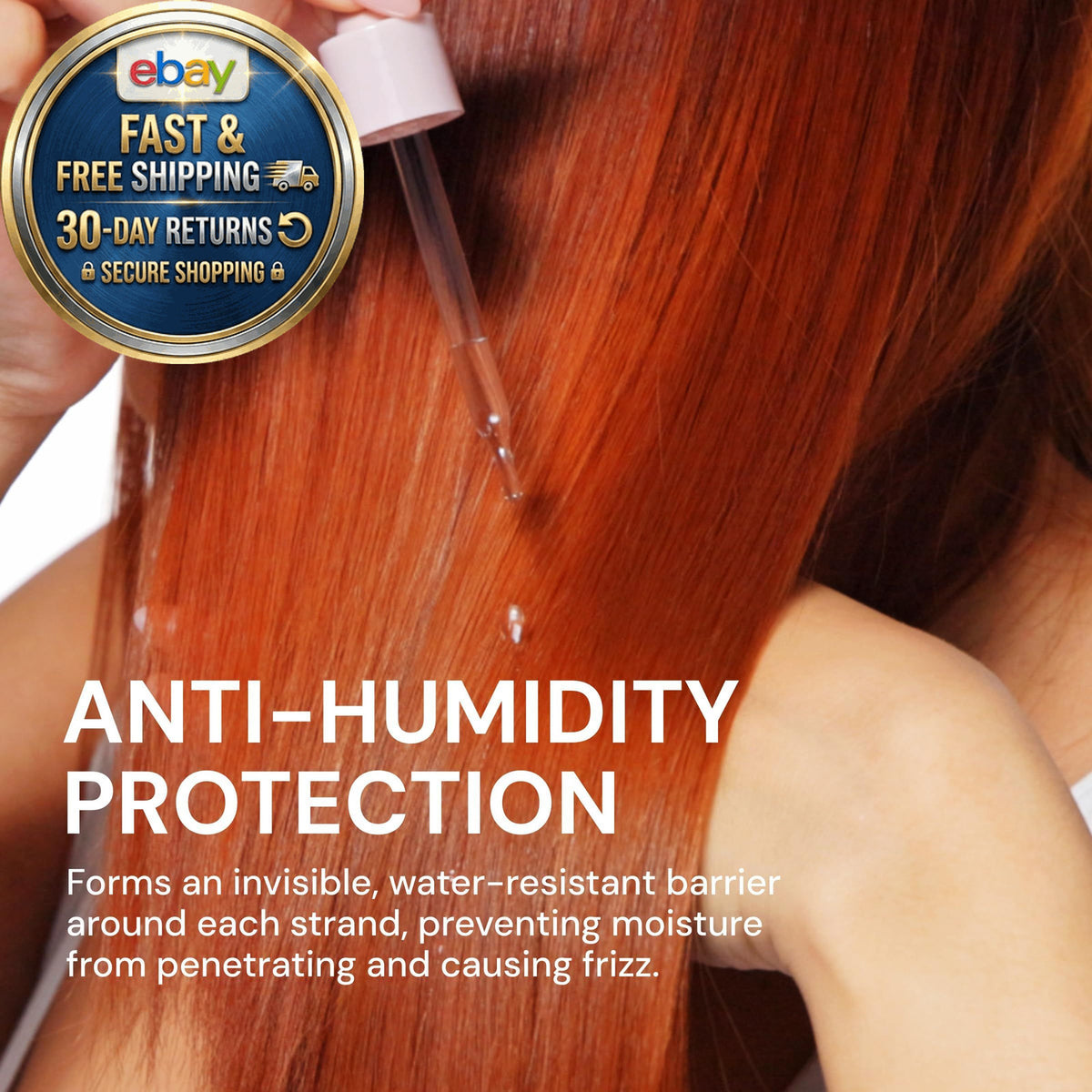Glass Hair Heat Protectant Spray - Frizz Control & Shine - 5 Fl Oz