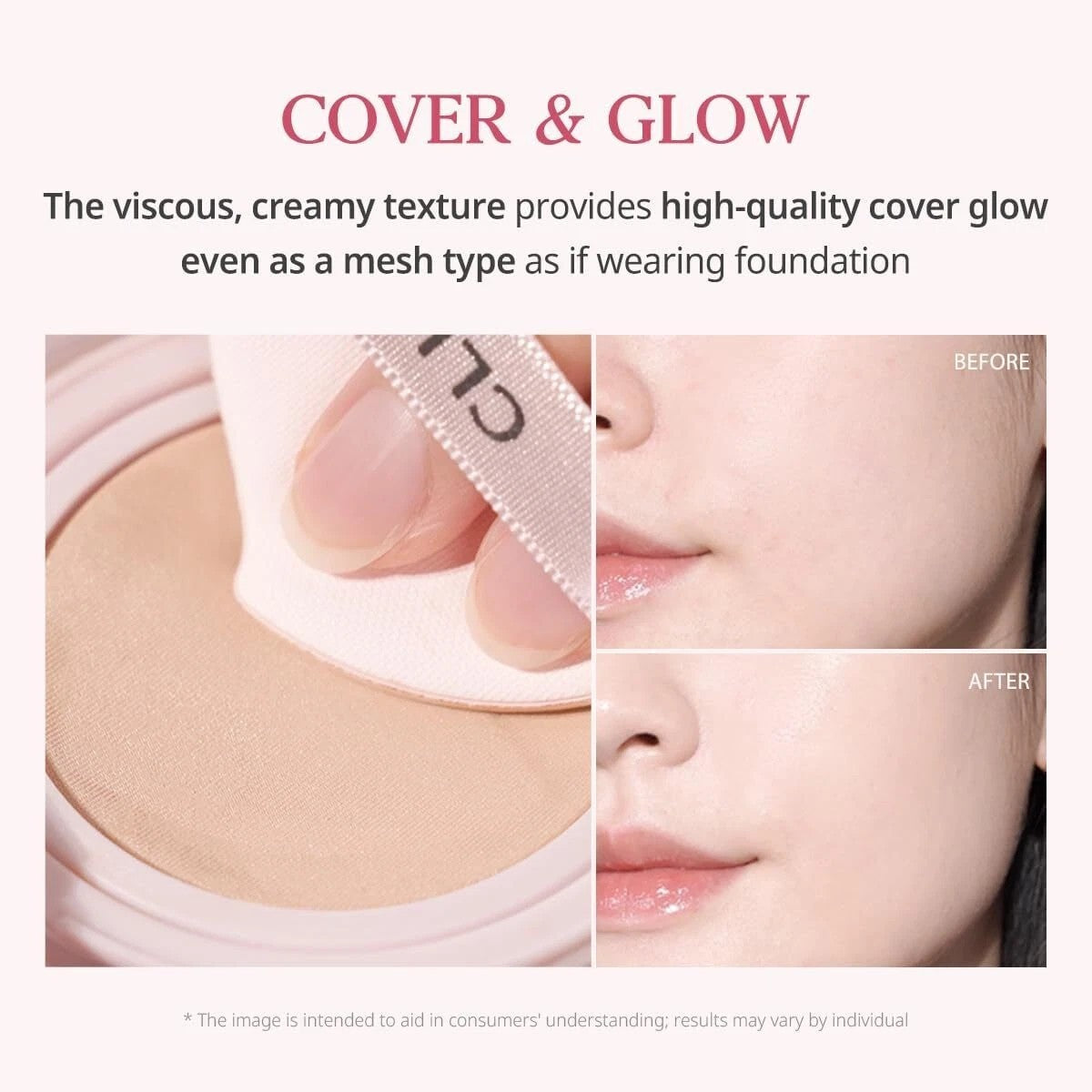 Clio Mesh Glow Cushion Foundation Set 15g + Refill 15g