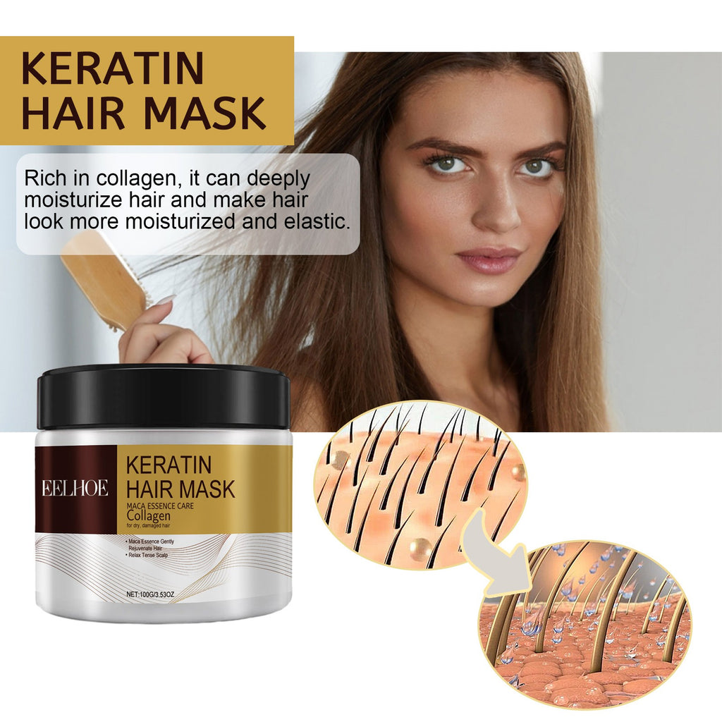 Deep Moisturizing Hair Mask for Damaged Hair Repair & Smoothing - Natural