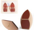 Honeycomb Film Makeup Sponges Set for Foundation Blending - Reusable & Portable