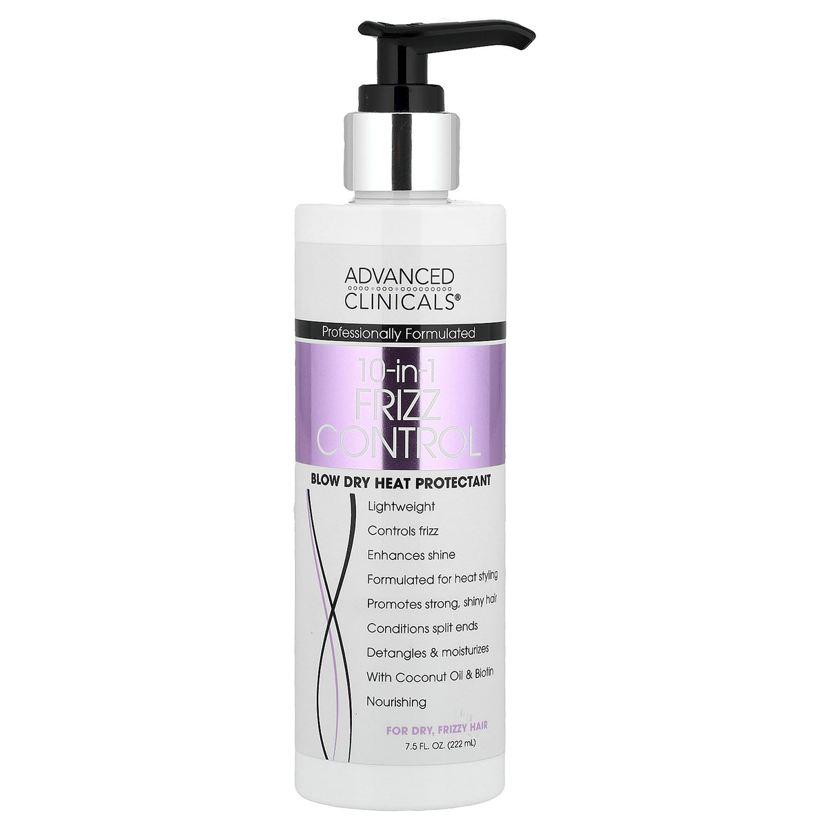 10-in-1 Frizz Control Heat Protectant Spray for Dry Hair - 7.5 fl oz