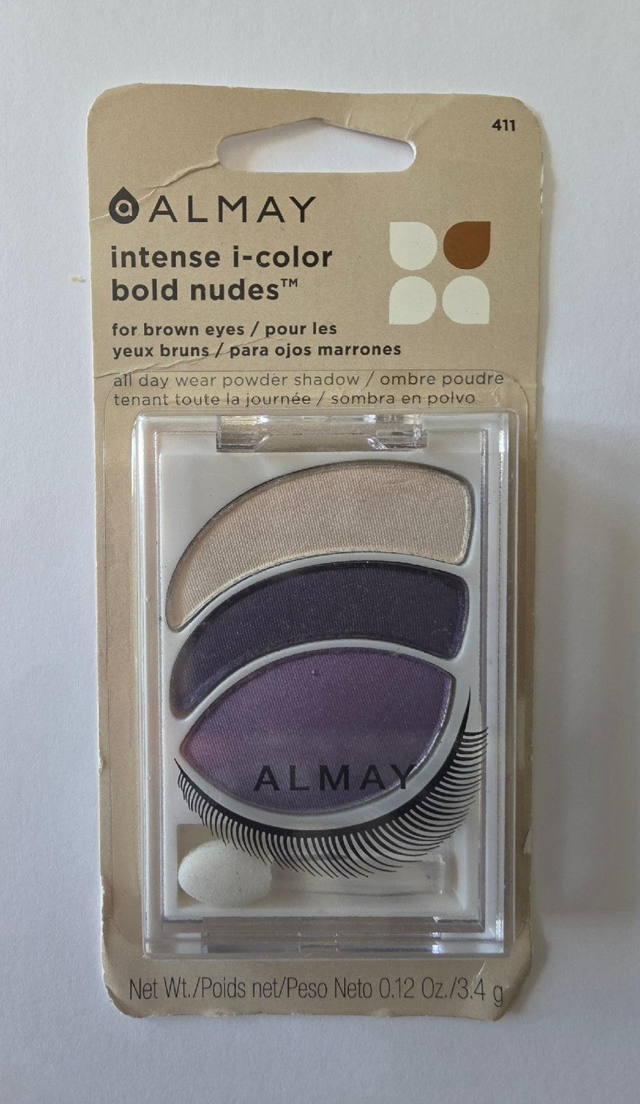 Almay Intense I Color Bold Nudes for Brown Eyes Trio #411 Eyeshadow