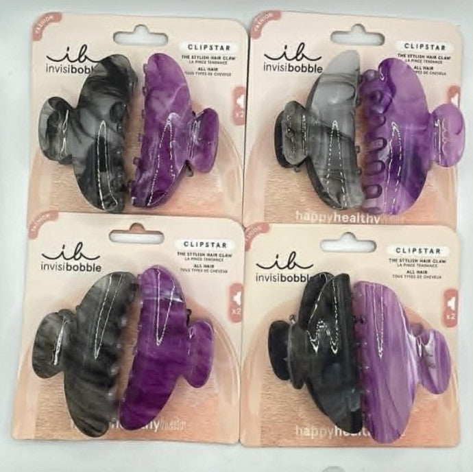 Medium Hair Claw Clips 4-Pack - Stylish Hair Accessories for All Hair Types