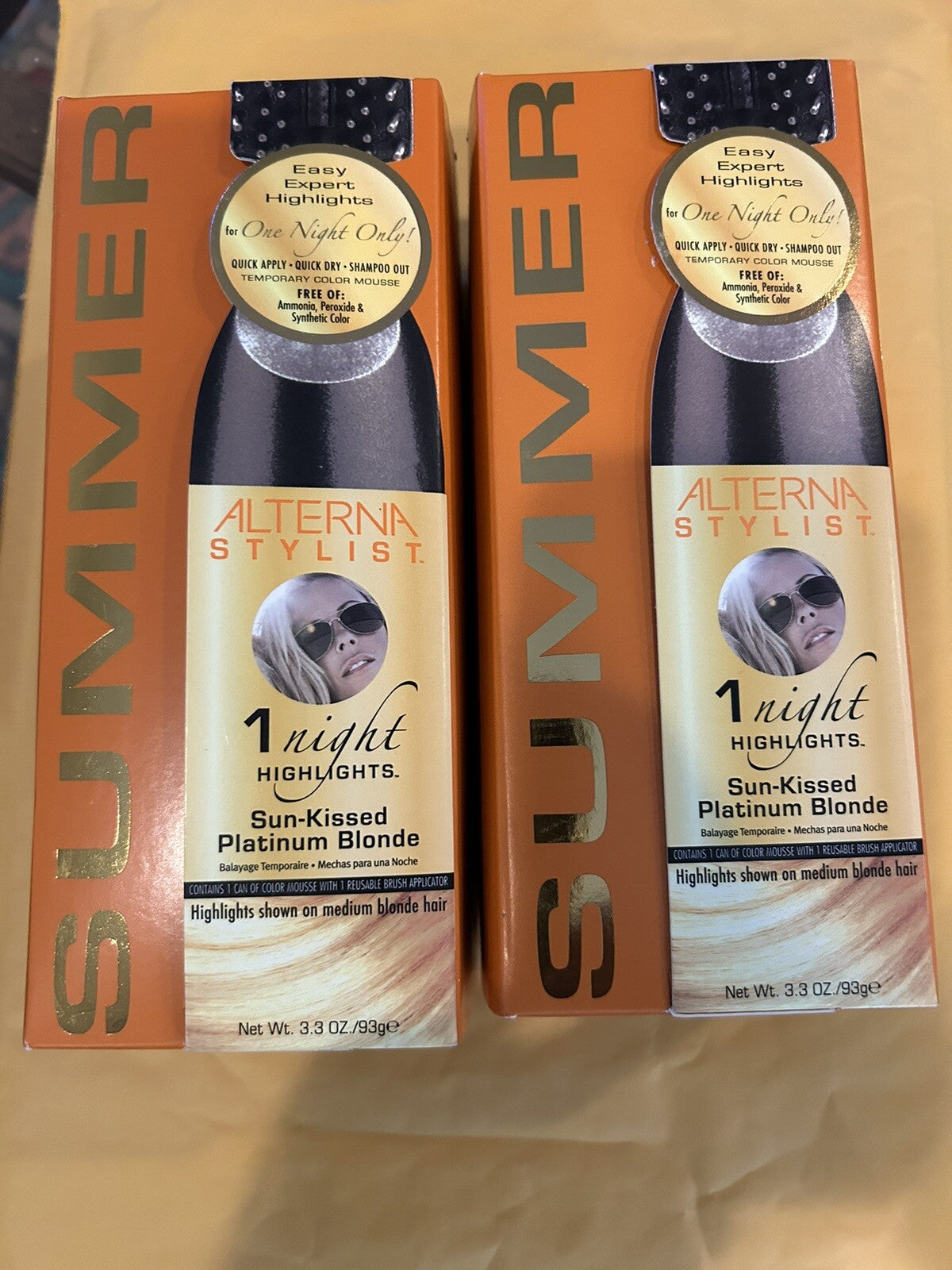 Alterna Stylist One Night Sun-Kissed Platinum Blonde Hair Lightening 2 Pack