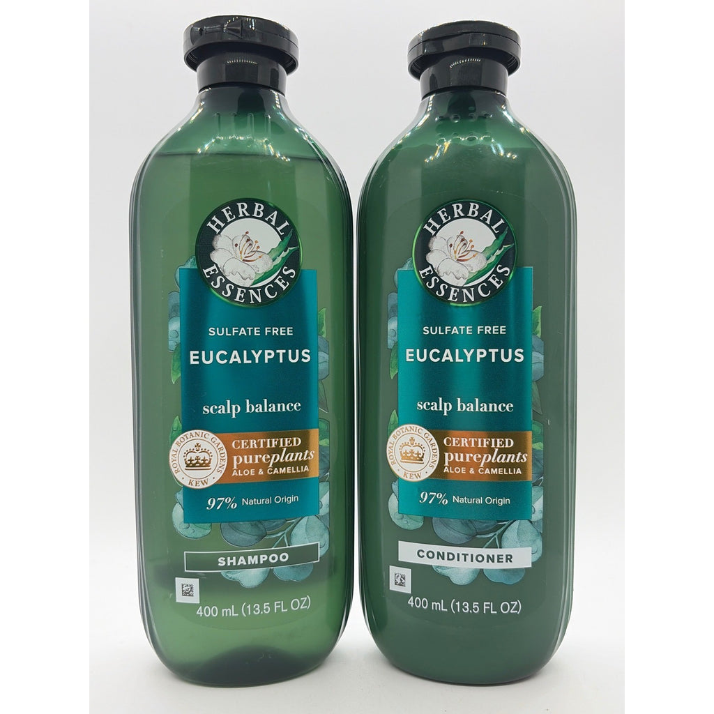 Herbal Essences Eucalyptus Scalp Balance Shampoo & Conditioner Set 13.5oz - Sulfate-Free Botanical Hair Care