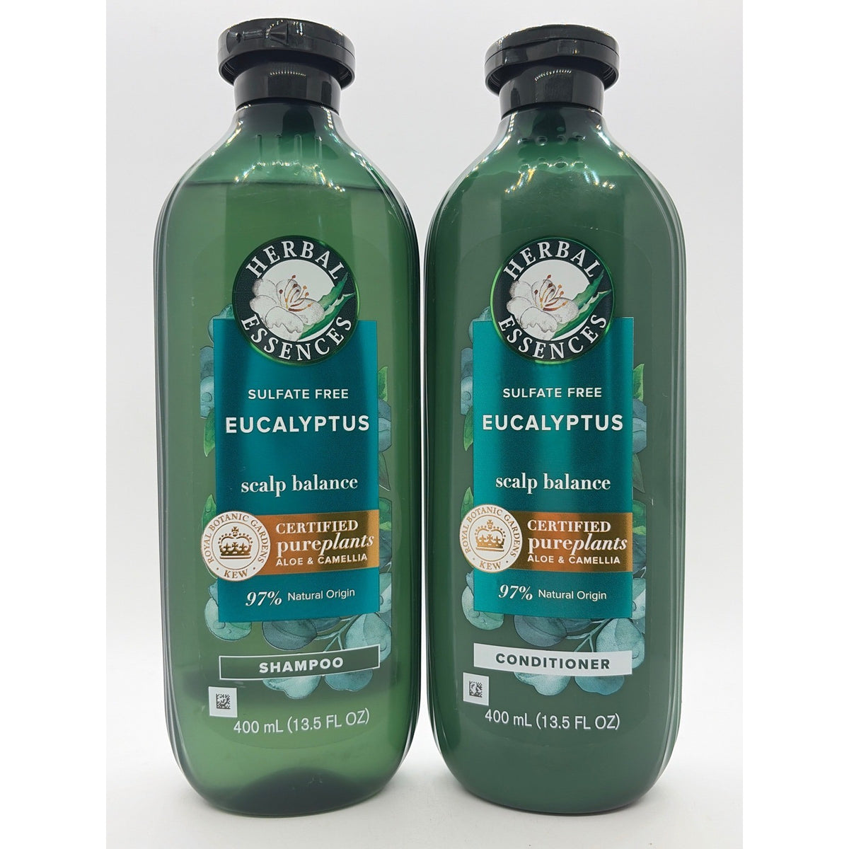 Herbal Essences Eucalyptus Scalp Balance Shampoo & Conditioner Set 13.5oz - Sulfate-Free Botanical Hair Care