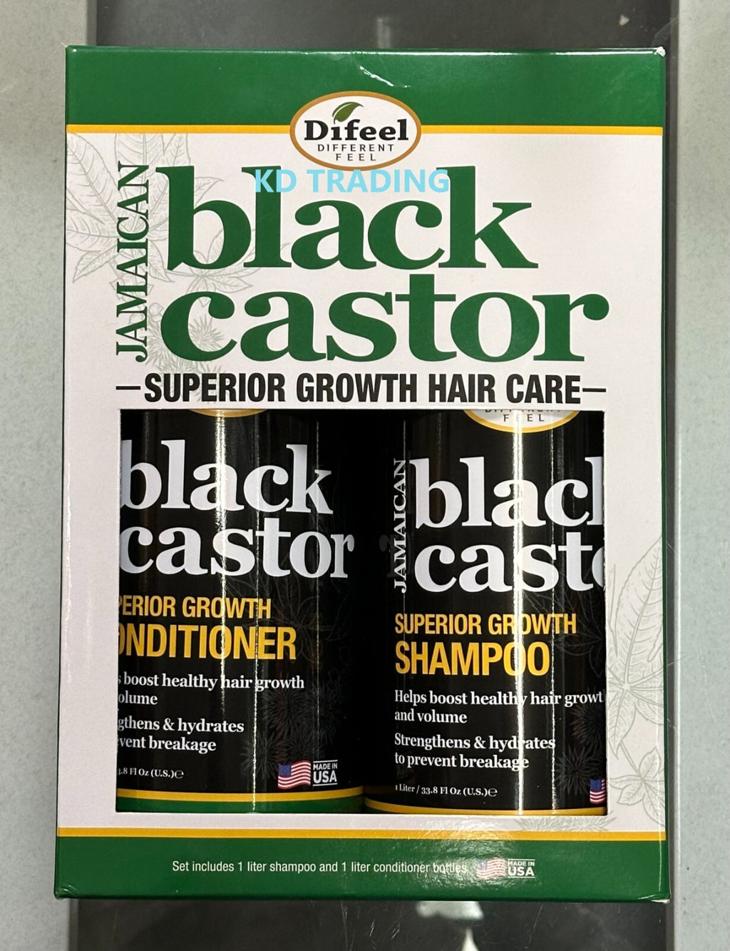 Jamaican Black Castor Oil Hair Growth Shampoo & Conditioner Set 1000ml