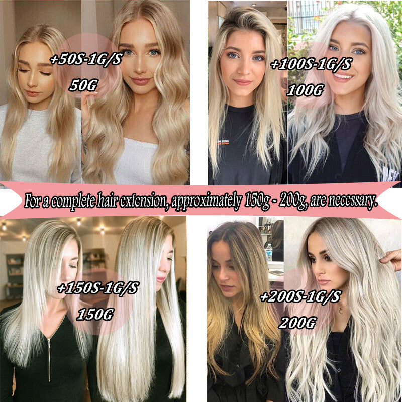 Micro Loop Hair Extensions - Remy Human Hair Beads & Links, Multiple Lengths & Colors