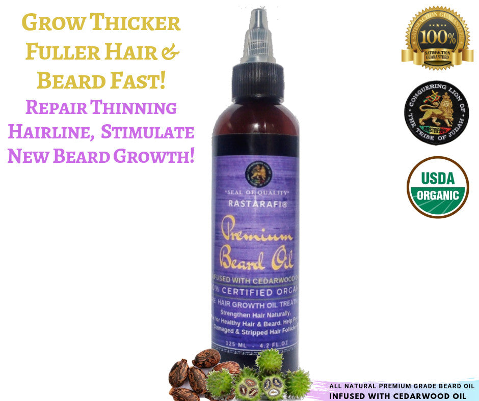 Premium Beard Oil for Fast Growth & Conditioning - All Sizes