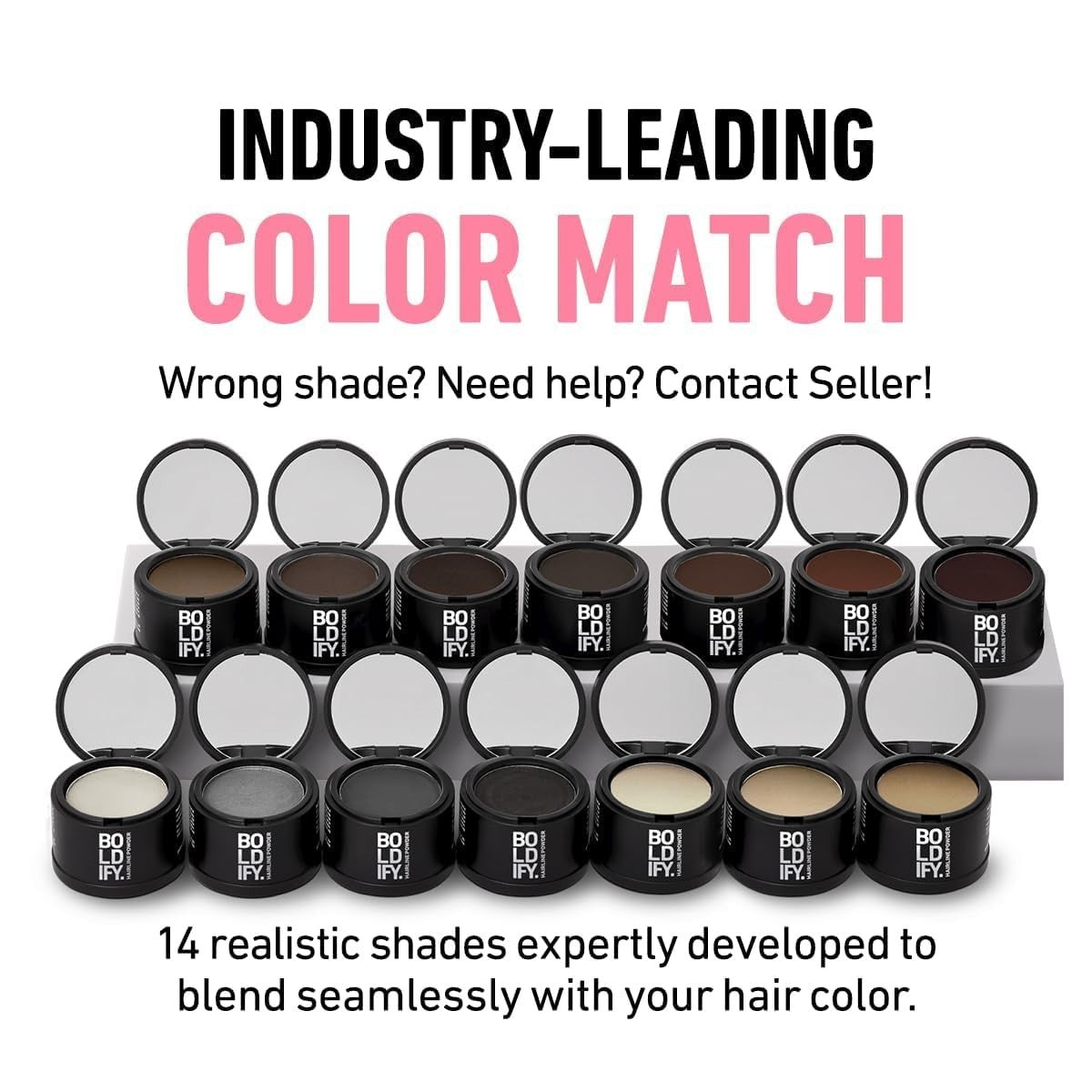 Water-Resistant Hairline Powder Root Touch-Up in Medium Brown - Mess-Free & Instant Coverage