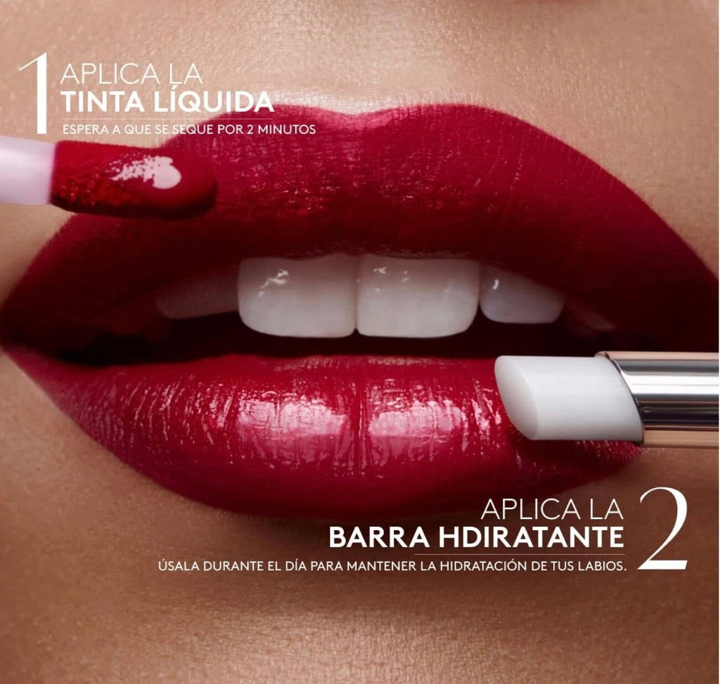 Liquid Matte Lipstick Duo Colorfix Nude Impactante