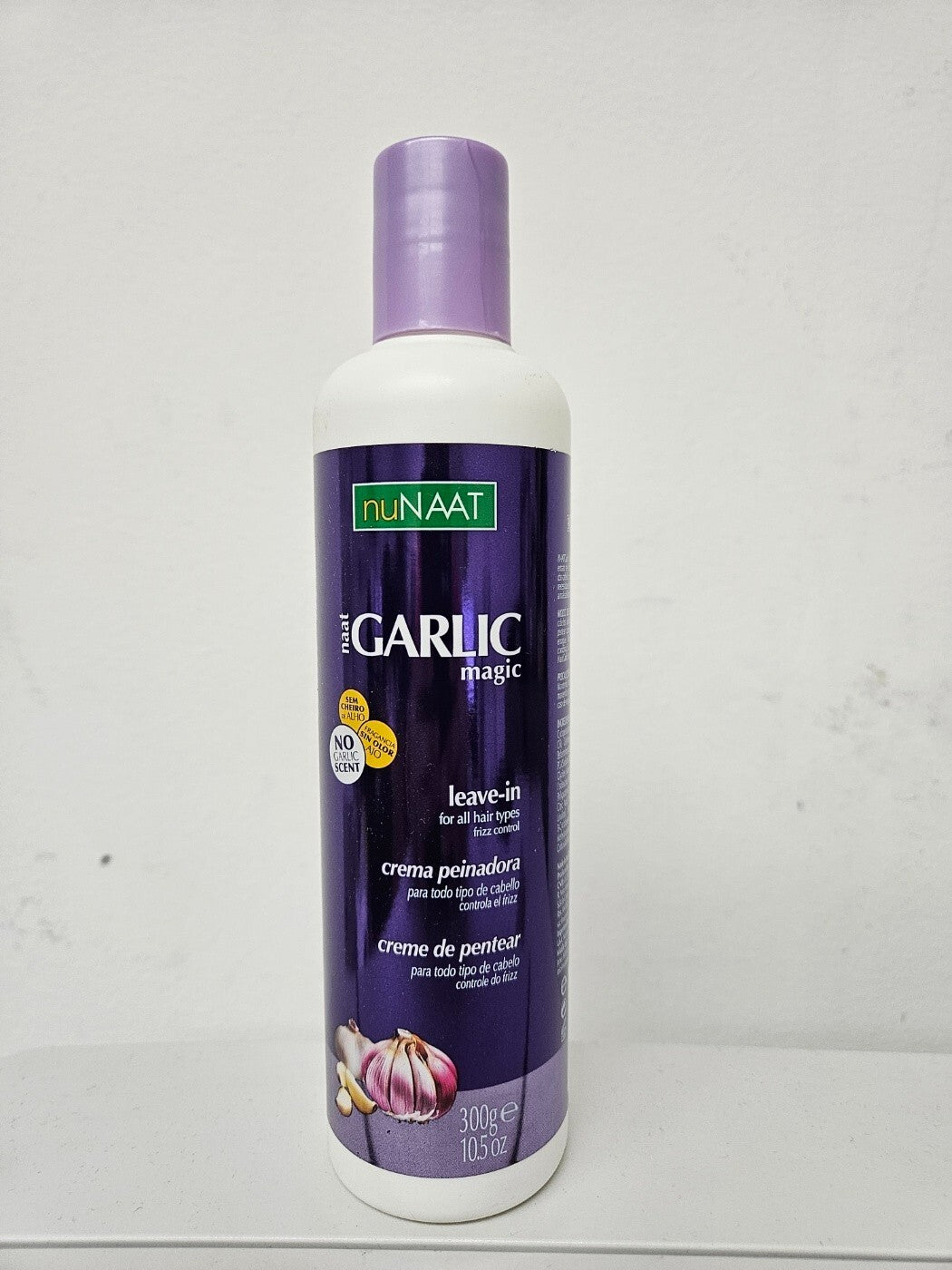 nuNAAT Garlic Leave-In Hair Treatment for All Hair Types 10.5 Fl Oz