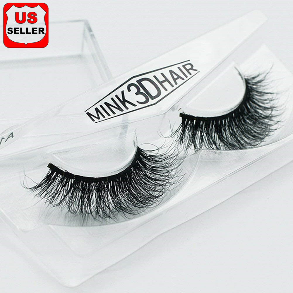 3D Mink Fur False Eyelashes Natural Long Soft Handmade for Party & Daily Use