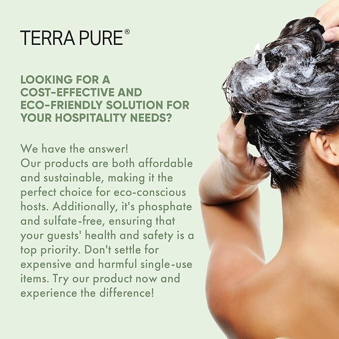 Hotel Shampoo & Conditioner Set - Eco-Friendly Green Tea, 1-Gallon Bottles