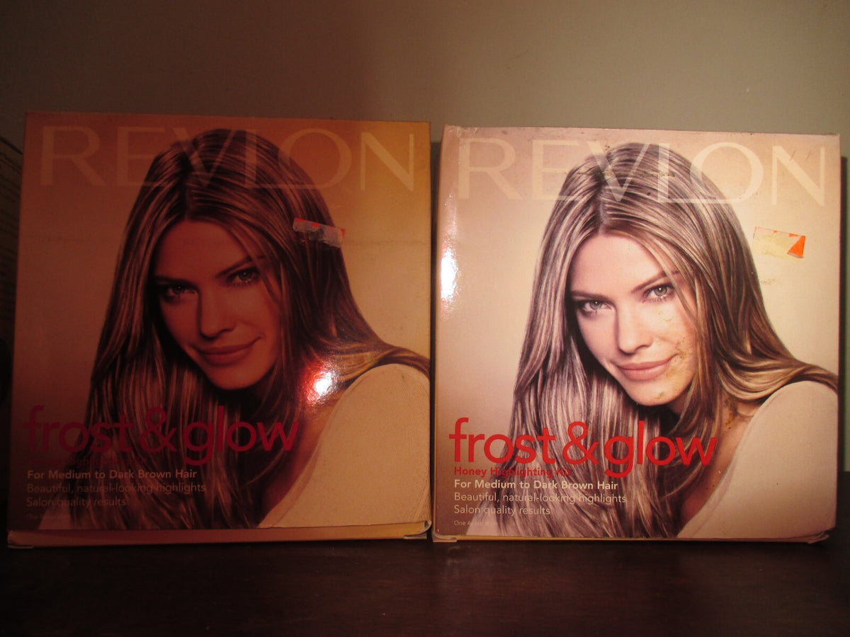 Revlon Frost & Glow Hair Lightening Kit for Medium to Dark Brown Hair - 2 Pack