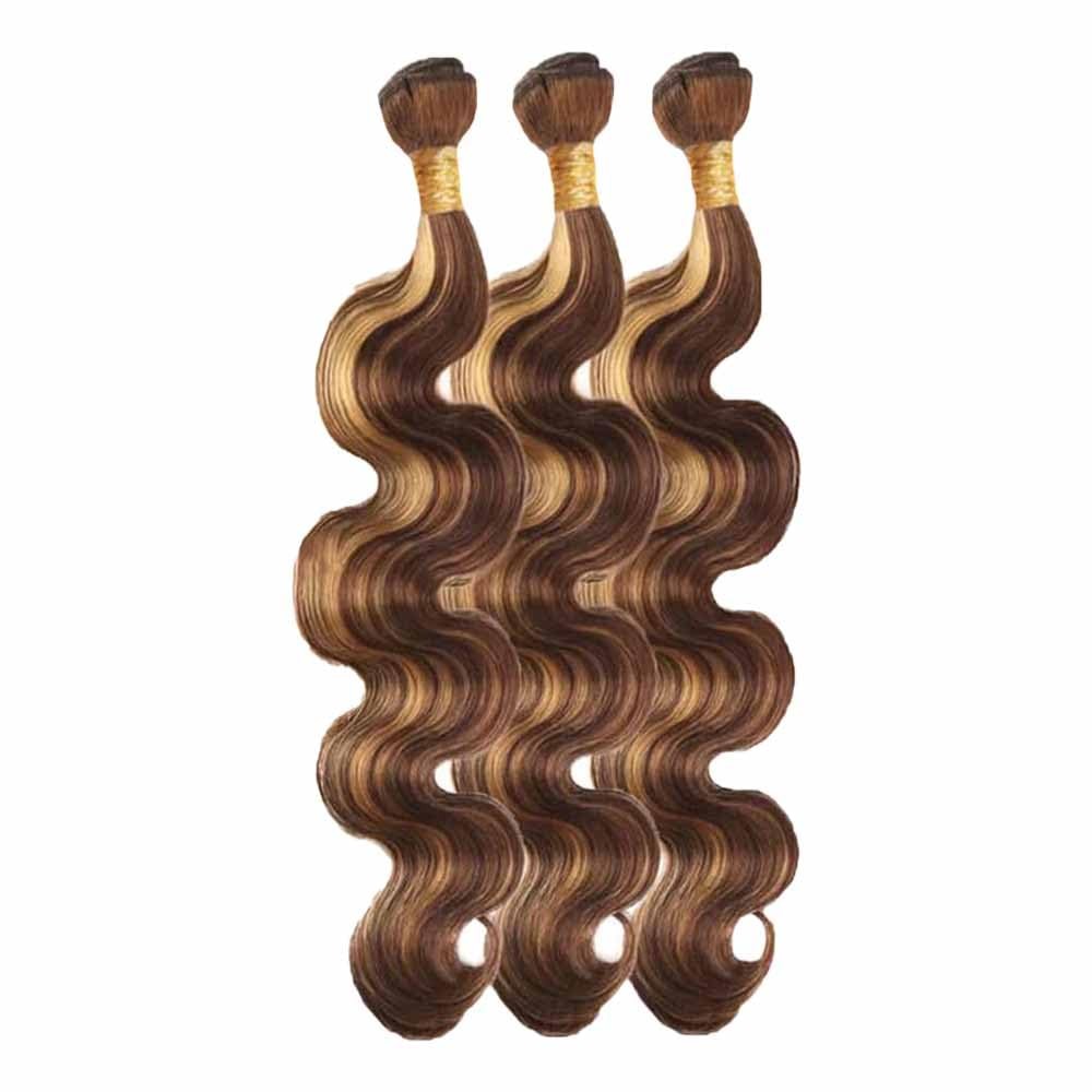 Human Hair Body Wave Highlight Blonde Bundles 28-32 Inch 3-Pack