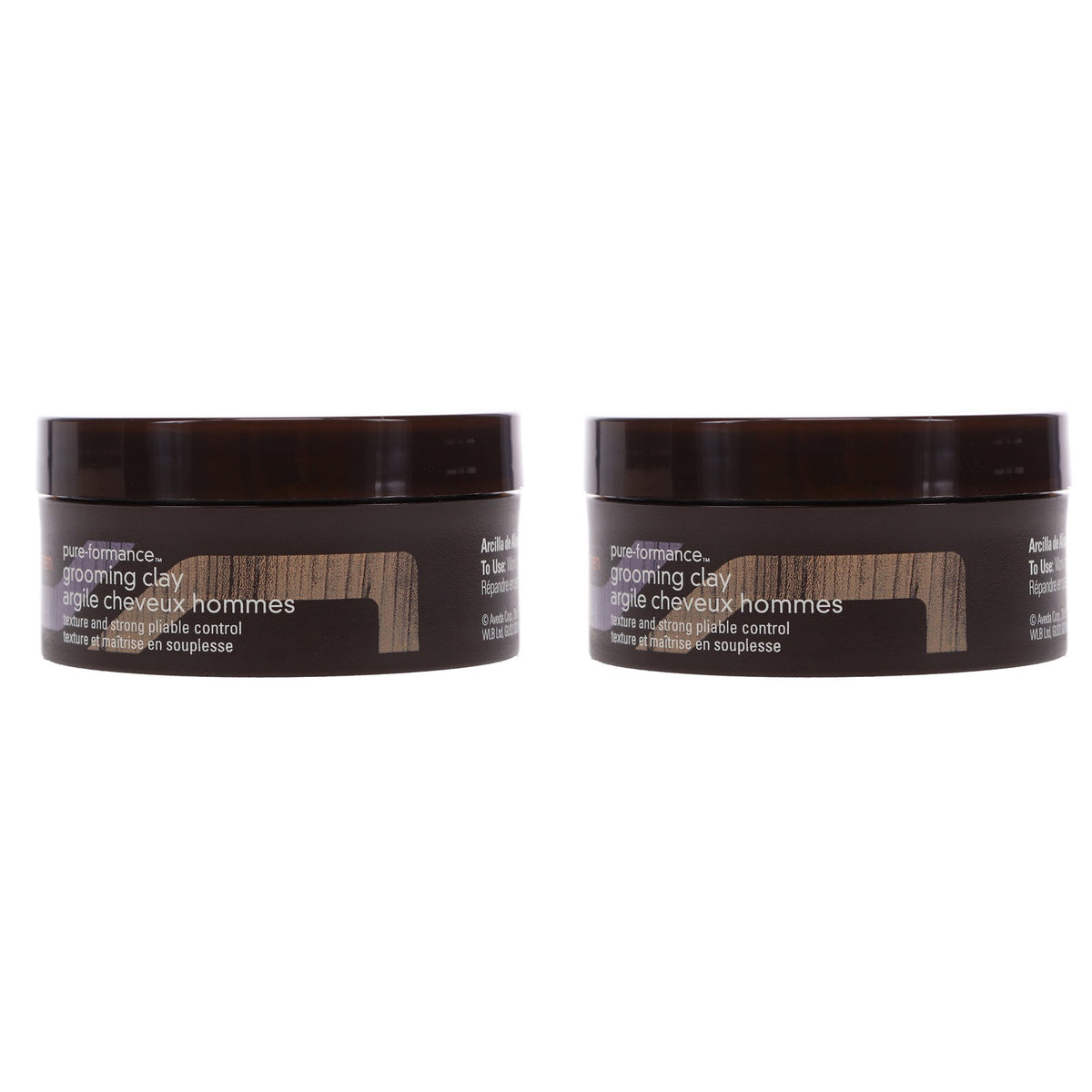 Men's Grooming Clay 2.6 oz - Texturizing Hair Clay for Men, 2 Pack