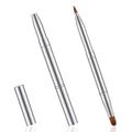 Retractable Lip Brush Dual Ended Lipstick Applicator Portable Makeup Tool
