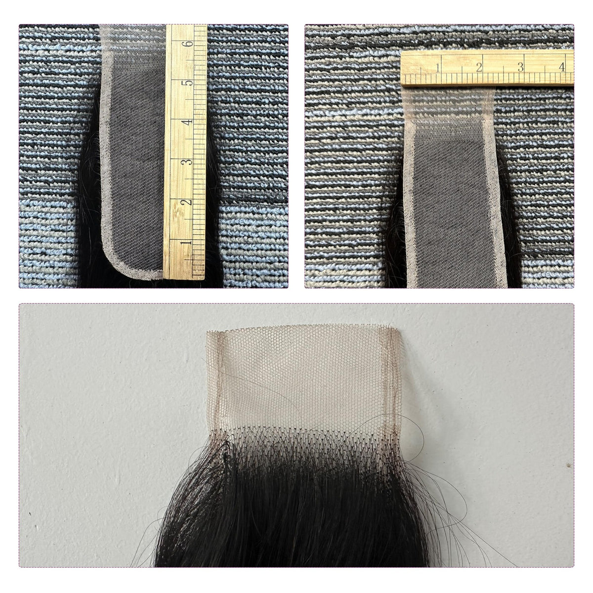 Brazilian Water Wave Lace Closure 16in Virgin Human Hair with Baby Hair