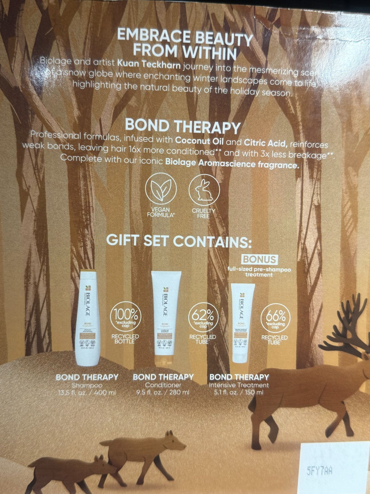 Biolage Bond Therapy Hair Care Set Shampoo Conditioner & Treatment