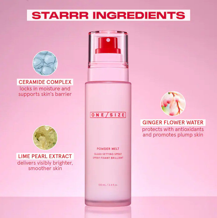 Hydrating Powder Melt Glass Setting Spray for Makeup & Skin Care - All Sizes