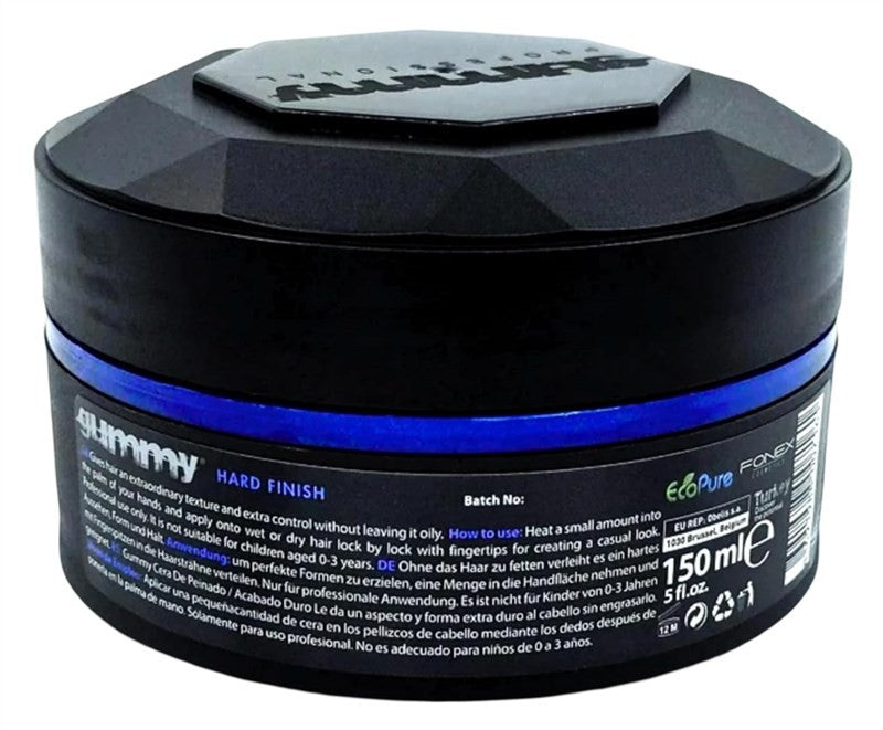 (2 Pack) Gummy Styling Wax with Keratin - Hard Finish 5.07 oz Jar for Hair Styling
